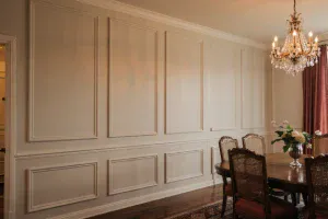 Raised panel wainscoting